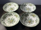 Rare Set of 4 Enoch Wedgwood Kent Oriental Pheasants 6.5” Bowls England EUC