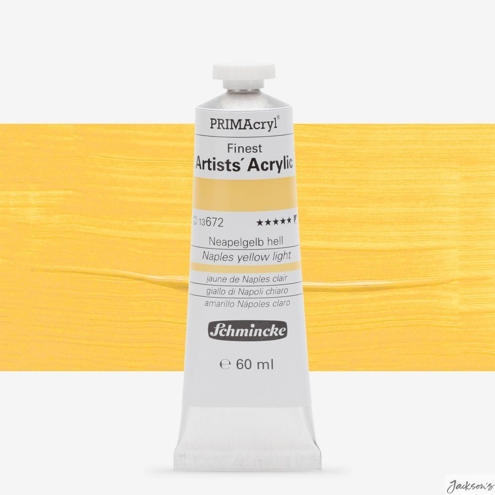 Schmincke Primacryl Heavy Body Acrylic Paint 60ml Naples Yellow For Artists