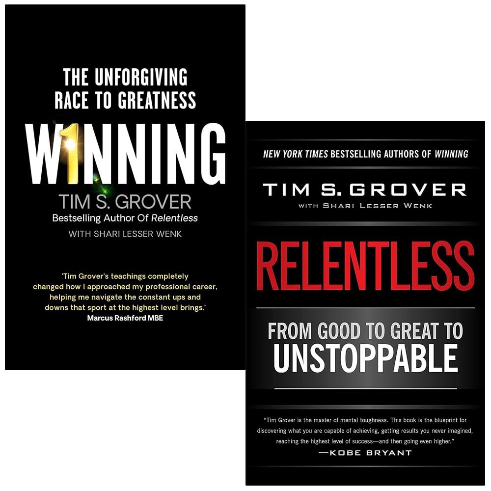 Tim S. Grover Collection 2 Books Set (Winning & Relentless), Paperback NEW