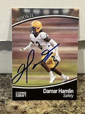 2021 SAGE PREMIER DRAFT DAMAR HAMLIN AUTO SIGNED RC ROOKIE CARD IN PERSON PHOTO