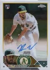 2023 Topps Chrome Baseball - Rookie Autographs #RA-KW Ken Waldichuk - Oakland At