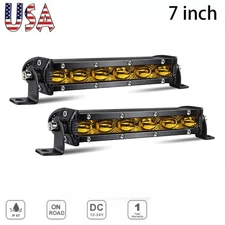 7 inch 30W Spot Flood LED Work Light Bar Fog Lamp Offroad Driving Truck SUV ATV