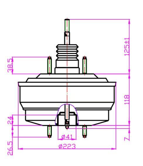 Muparkt Brake Booster For 1996-2000 Toyota 4Runner – 2-Bolt Front, W/ Check Valve