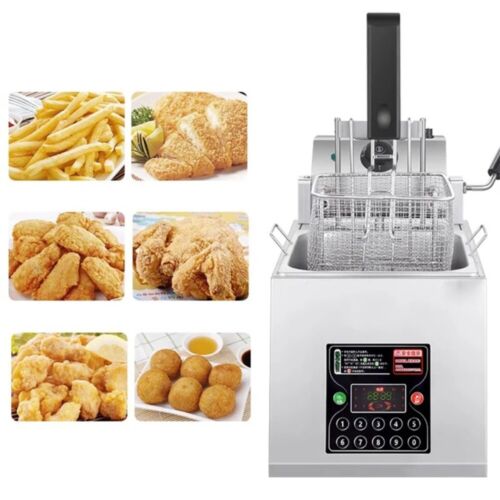 8L Single Cylinder Timer Electric Deep Fryer Chicken Fillet Fries Machine - Bild 2 von 7