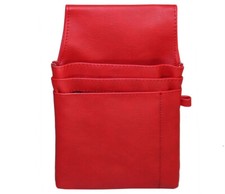 Kellnerbörsen Tasche Geldbörsenholster Holster für Kellner Kellnertasche (rot)