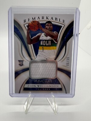 2019-20 Panini Immaculate /99 Remarkable Rookie RPA #RR-ZWL Zion Williamson
