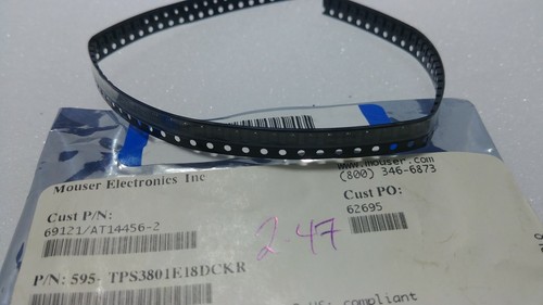 56Pcs Texas Instruments Ultra Small Supervisory Circuits TPS3801E18DCKR - Picture 2 of 3