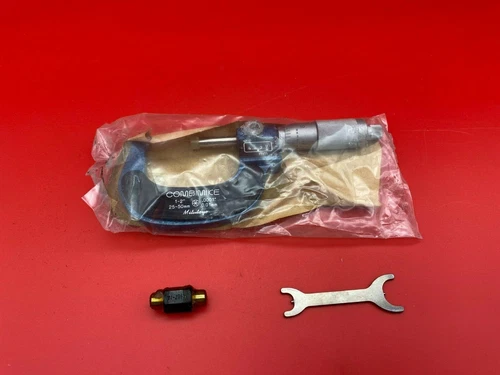 Mitutoyo 159-212 Combimike Digital Micrometer 1-2"   VINTAGE BLACK CASE!!