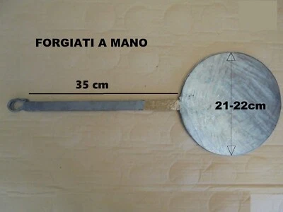 TESTI ARTIGIANALI FORGIATI A MANO PER NECCI TESTAROLI NUOVI 100% ITALIANI COPPIA