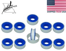 Plumbers Teflon Tape 10 Rolls 1/2"x43.5' Thread Seal Pipe PTFE Ribbon Roll