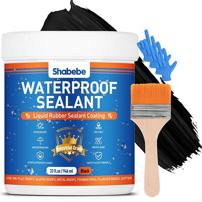 Waterproof Sealant 32oz- Liquid Rubber Waterproof Sealant, Industrial Grade Flex