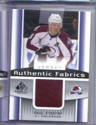  2013-14 SP Game Used Authentic Fabrics #AFST Paul Stastny HOCKEY CARD - Picture 1 of 1