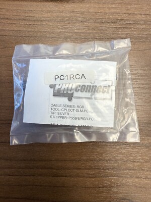 CPLCCT-SLM-PC Proconnect PC1RCA Compression Connector  (PACK OF 5)