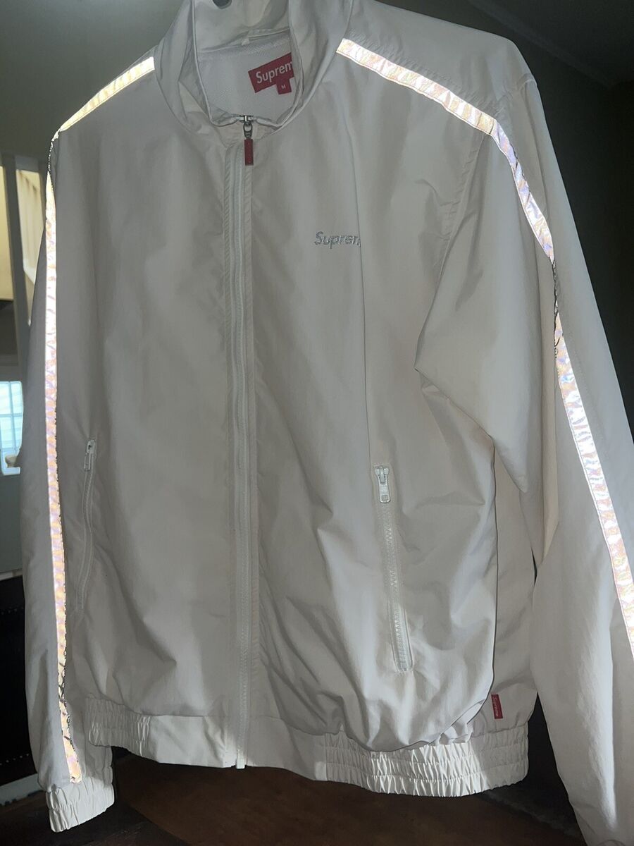Supreme 3M Reflective Stripe Track Jacket size medium | eBay Supreme 3M Reflective Stripe Track Jacket size medium | eBay
