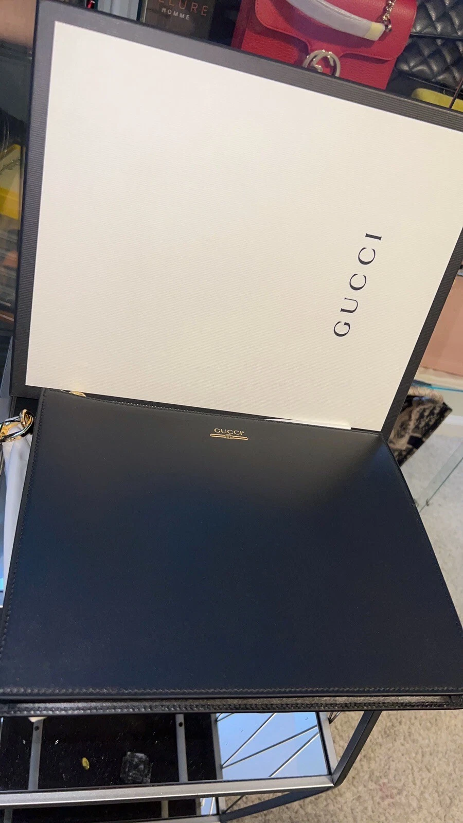 Sac embrayage gucci noir