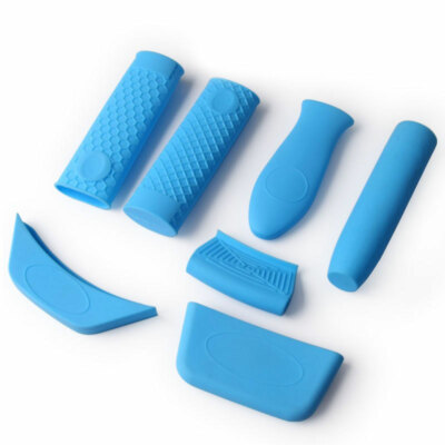 1Pcs Silicone Hot Handle Holder Potholder For Cast Iron Skillets Pans Grip CATYR