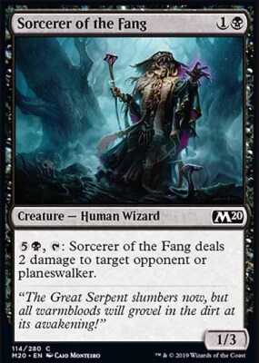 MTG Magic the Gathering Sorcerer of the Fang (114/357) Core Set 2020 LP