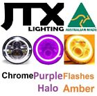 <!--F#f_0-->JTX Chrome LED PURPLE Halo Flashes AMBER Holden EJ EK EH FJ FE FC FB Drover<!--F/-->