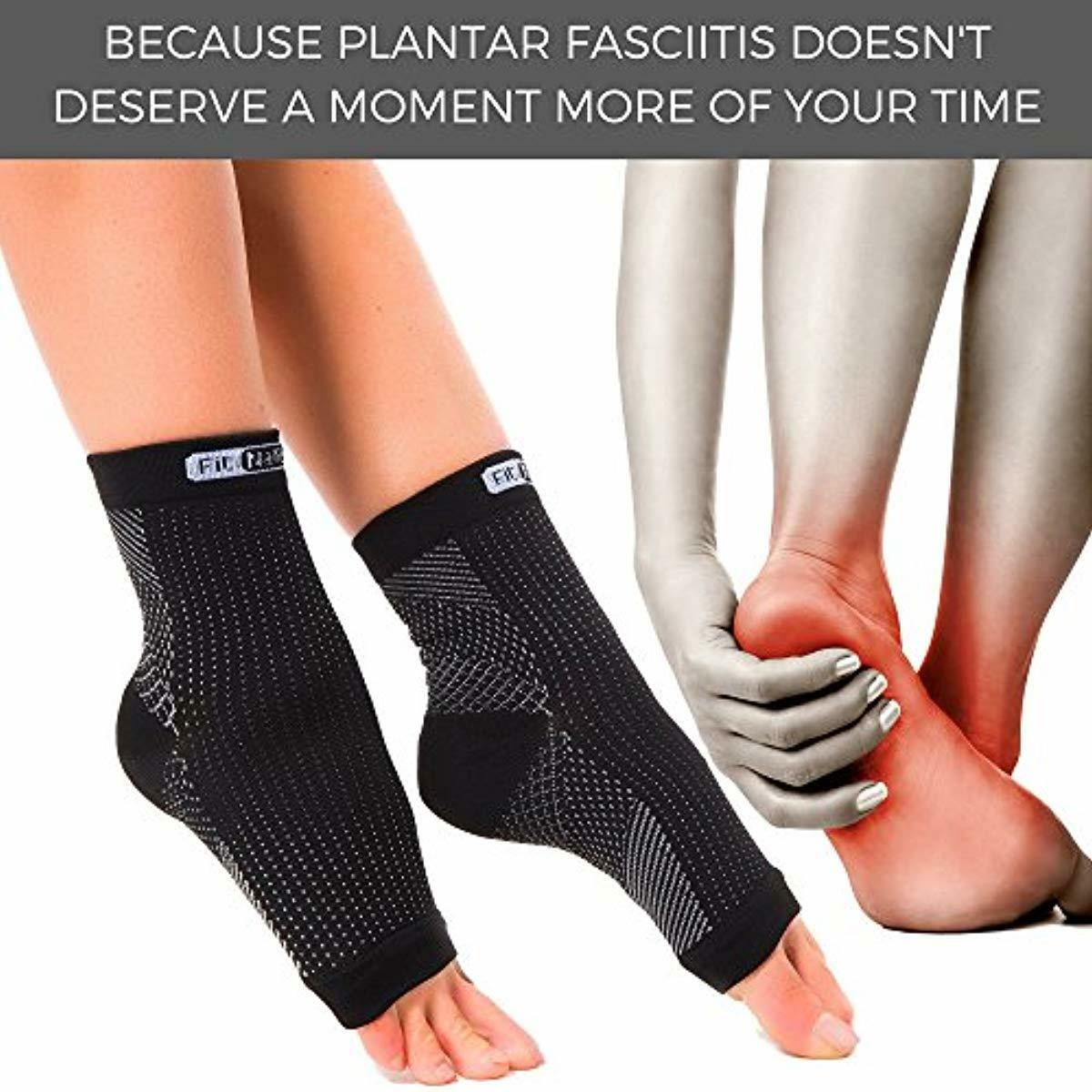 Fit Nation Plantar Fasciitis Socks 2 Pairs of Compression Socks Per