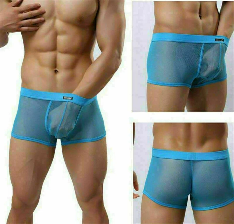 81-020 Transparente HERREN SWELL Boxer SHORTS FEIN NETZ Hipster Pants S bis 2XL - Bild 3 von 4