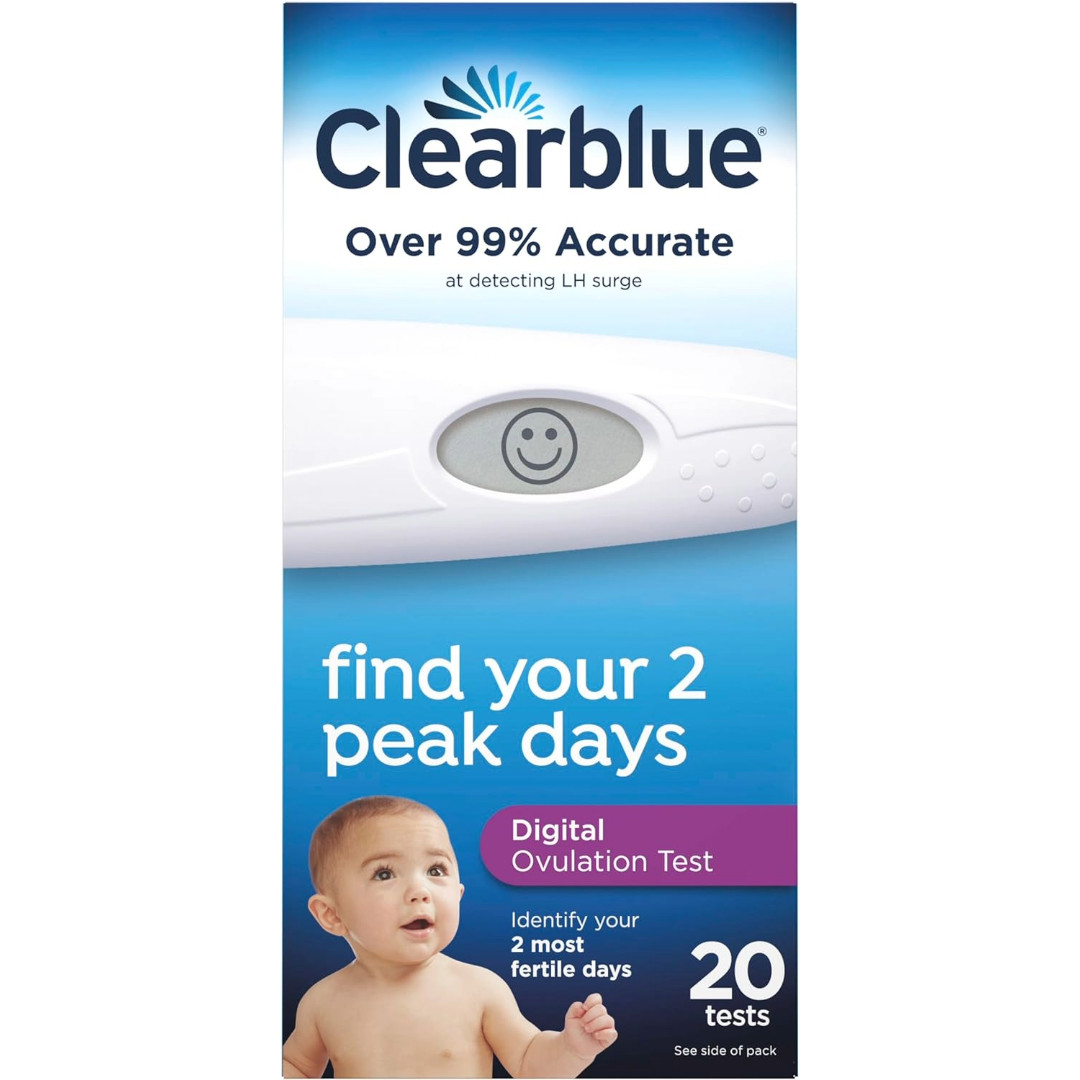 Clearblue Digital Ovulation Test Sticks Fertility Kit 20 Tests Over 99% Accurate