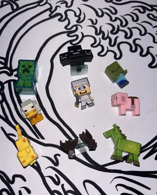 Minecraft Minis Almost Complete Cobblestone Set 
