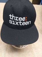 Three Sixteen - Black Snapback Baseball Hat 🧢 By Yuupong The Classics
