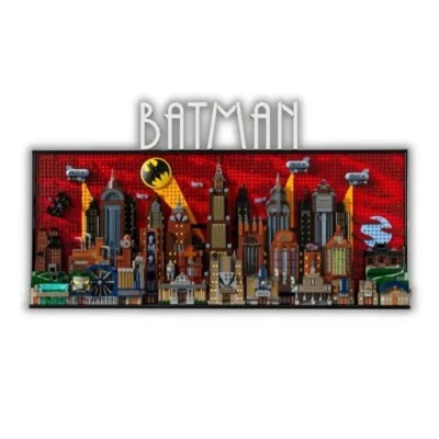 MOC Die Zeichentrickserie Gotham City Bauset / 4210 Teile & 4 Figuren
