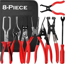 Fuel Line Disconnect Tool Set Fuel Line/Hose Clamp/Removal Pliers Push Pin Tools