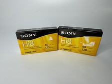 Sony Hi8 60 min Digital 8 120 min Hi 8 HMP Video Tape 2 Cartridges New Sealed