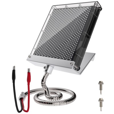 6V Solar Panel Battery Charger for Deer Feeder, 1.7W Waterproof Solar Panel with