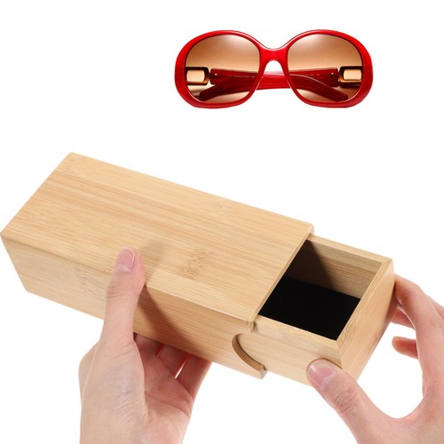 Estuche de madera para gafas Caja de almacenamiento Gafas de sol portátiles Caja de regalo EE. UU. - Imagen 8 de 9