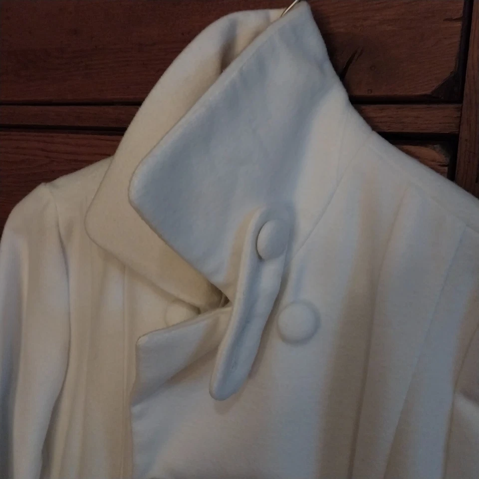 Abrigo Chico's Suave Polar Marfil Guisante Talla 0 Foto 4 de 4