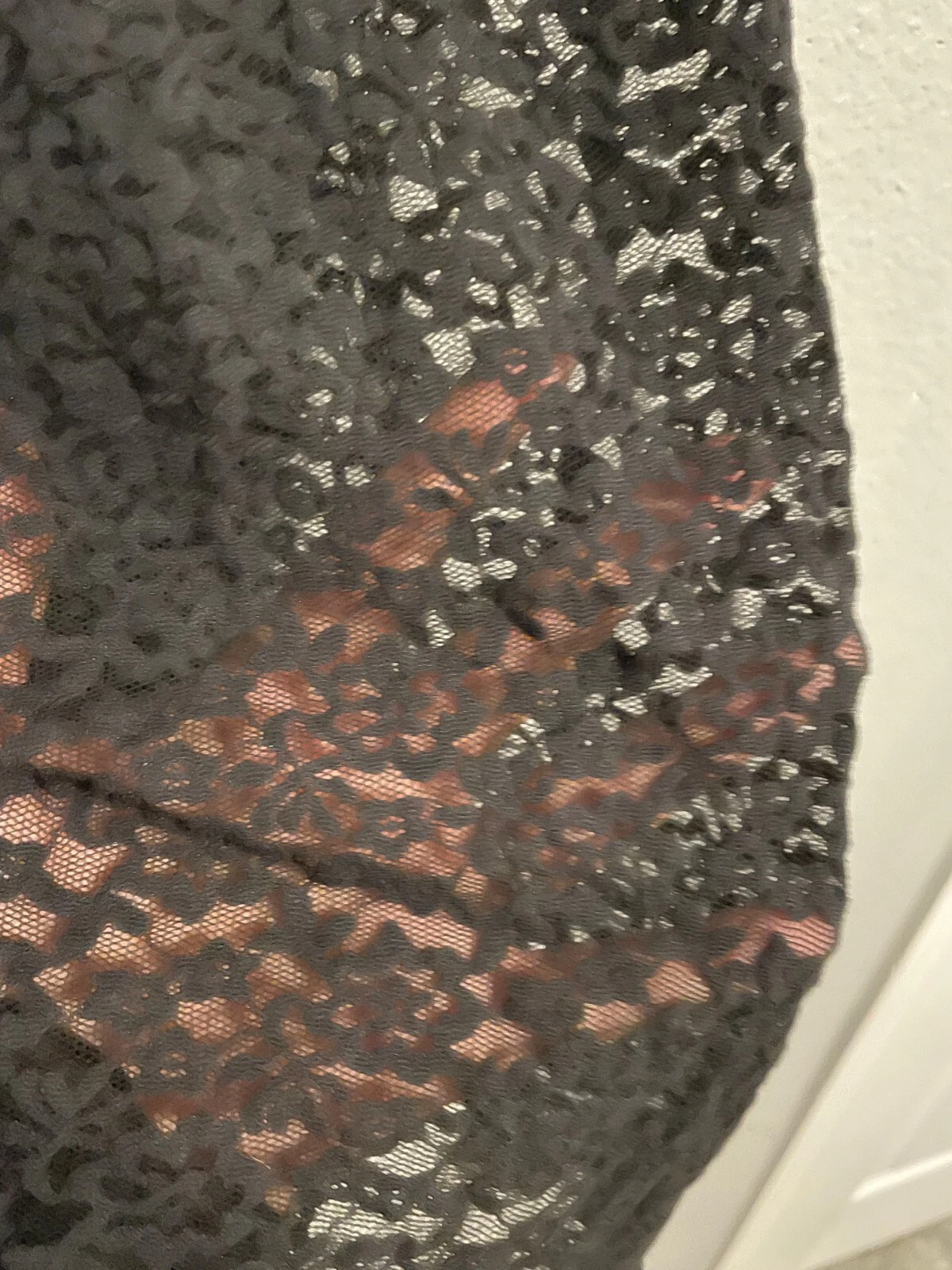 VALENTINO Abito donna Victorias Secret slip babydoll grande stampa animalier pizzo lingerie Y2K