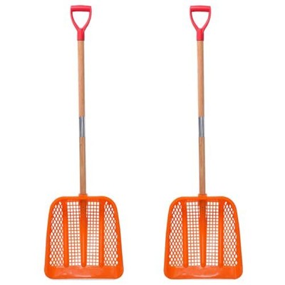 2 Pcs Snow Shovel/Sand Sifting Shovel/Chicken Poop Scooper/Treasure 
