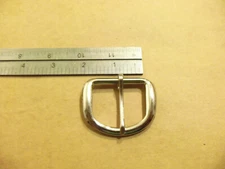 1 1/2" Silver Steel End Bar (Heel) Buckle (10 Pack)