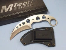 MTech MT664SL Tactical Karambit stainless fixed blade knife 7" overall NEW! 