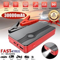 30000mah Car Jump Starter Pack 12V Booster Power Bank USB Battery Charger UK