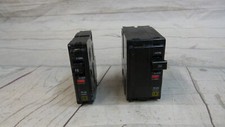 Lot of 2 - Assoirted SQUARE D 2 pole 10kA 120/240V Circuit Breaker