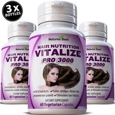 HERBAL HAIR VITAMINS FAST GROW SHINY THICKER STRONG GROWTH DHT BLOCKER STIMULATE