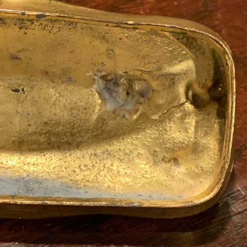 Vintage or Antique Brass & Glass Trinket Vanity Casket Box - Picture 17 of 19