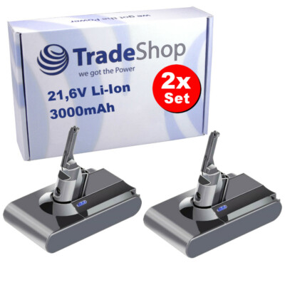 2x Li-Ion Akku für Dyson 967834-02 164527-01 215866 passend für Dyson V8 SV10