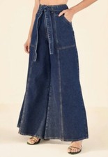 Farm Rio Dark Wash Wide Leg Pants NWT Sz 25