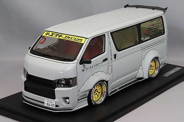 1/18 IG ignition #IG3120 Toyota Hiace Van T・S・D WORKS HIACE Gray