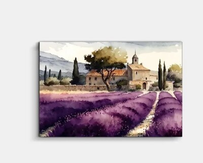Wandbild Provence Lavendel Leinwand Bilder Canvas Hochwertiger Kunst