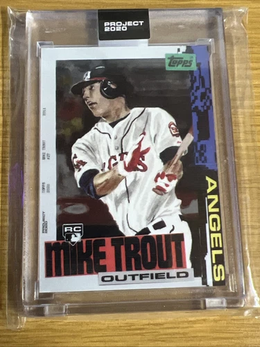 PROJECT 2020 BASEBALL MIKE TROUT 2011 TOPPS UPDATE CARD # 85 BY JACOB ROCHESTER