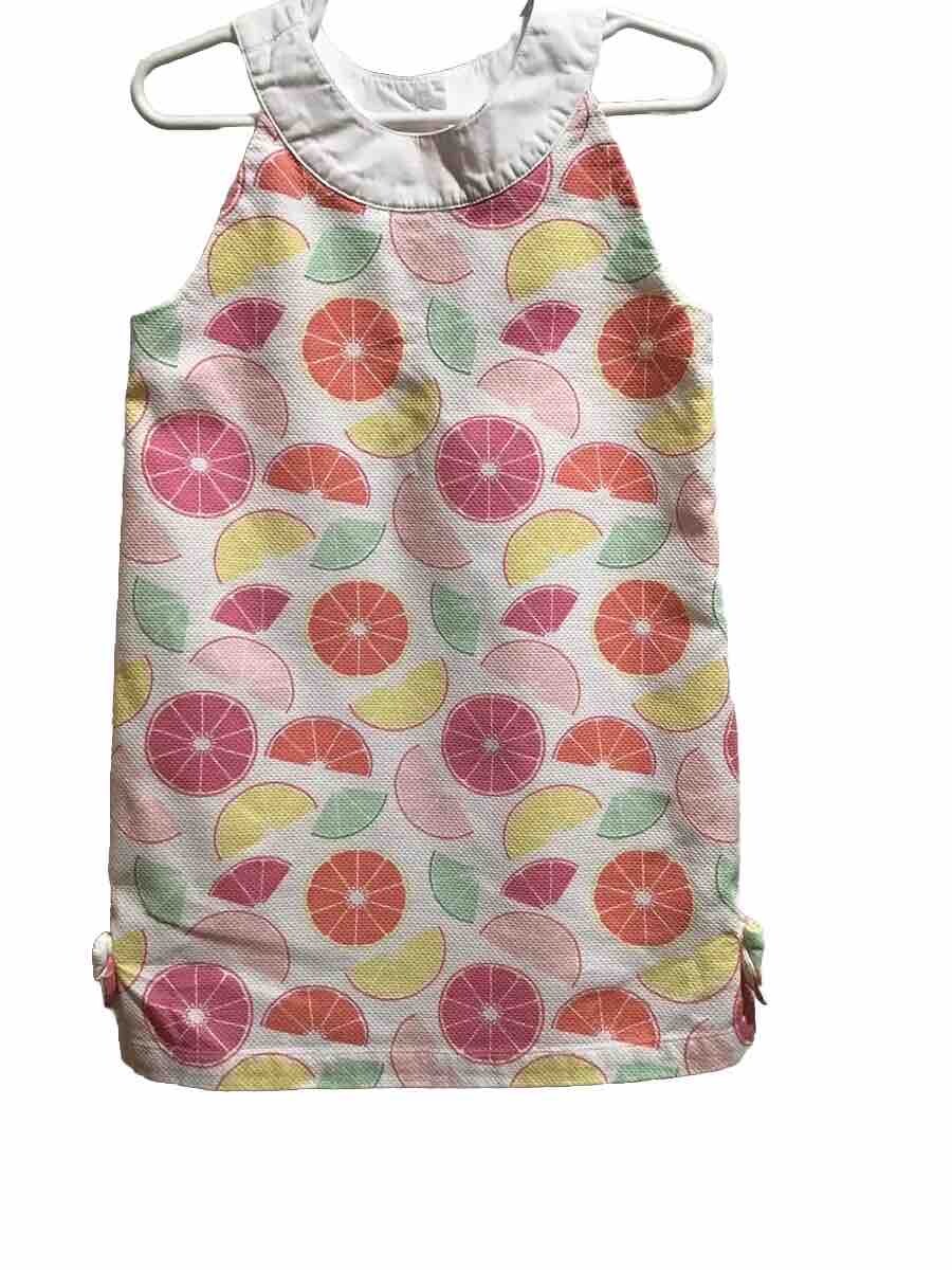 Robe D'été Gymboree Sans Manches Rose - Taille 8, 100% Coton, Motif Géométrique, Occasion Très Bon état