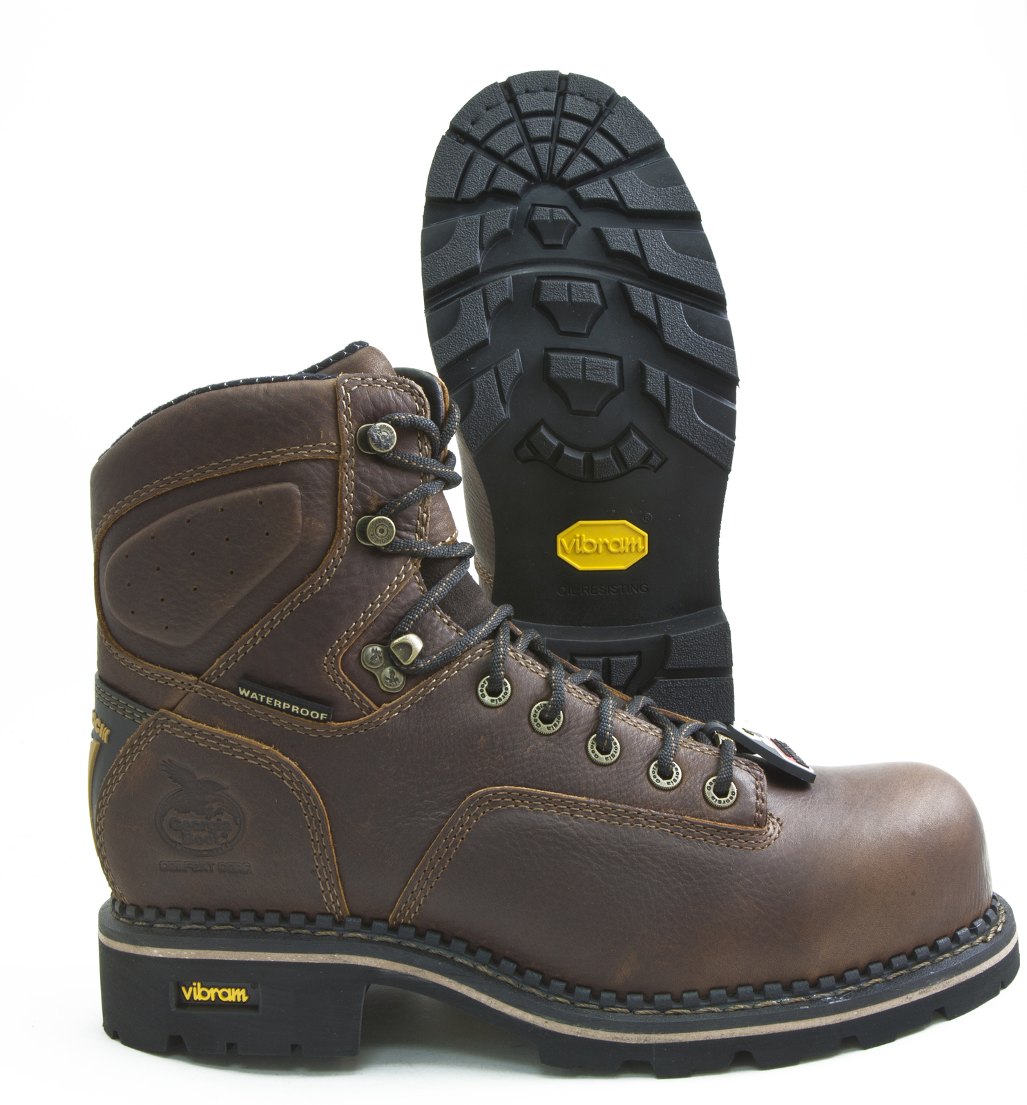 low heel logger boot