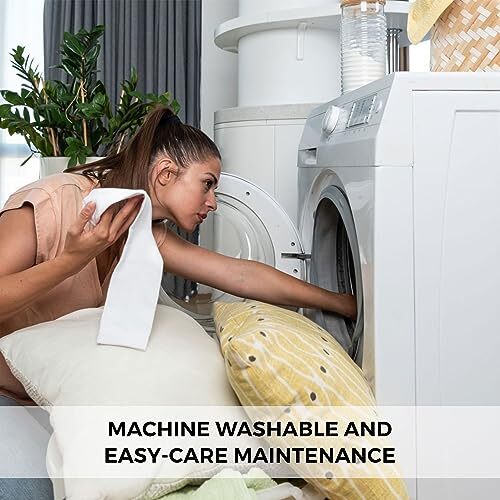 Square Polycotton Cushion Pads Hollowfibre Filled Lightweight Pillow for Bedroom - Picture 9 of 21