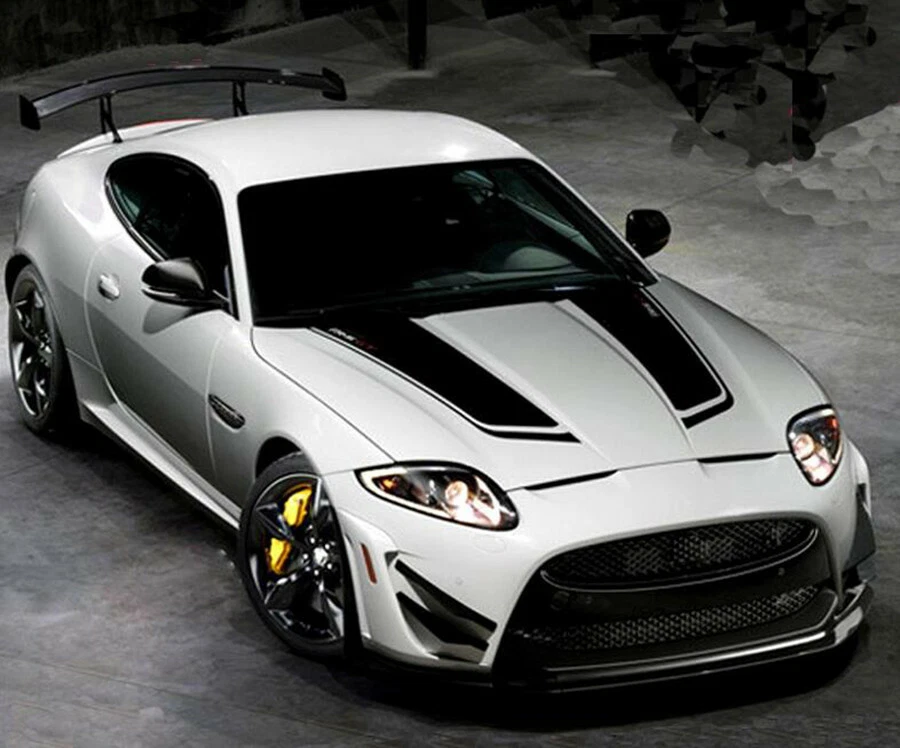 2Pcs Car Hood Bonnet Decor Decal Racing Sports Stripe Sticker Vinyl Wrap 85cm - Изображение 2 из 4